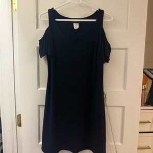 MSK Midnight Blue Cold Shoulder Dress